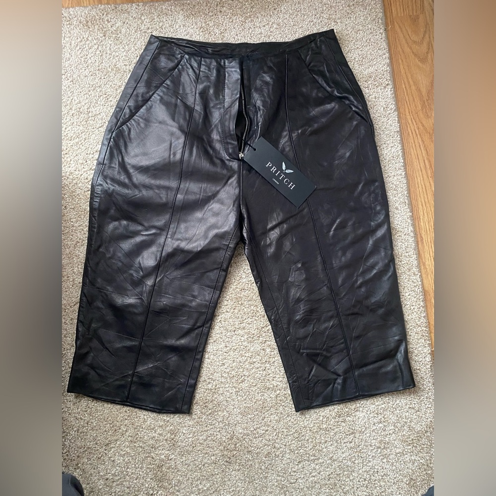 PRITCH Black Leather Pants